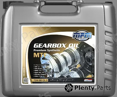 MPM 18020MTF — Transmission Oil Gearbox Oil 75W-80 GL-5 Premium Synthetic MTF