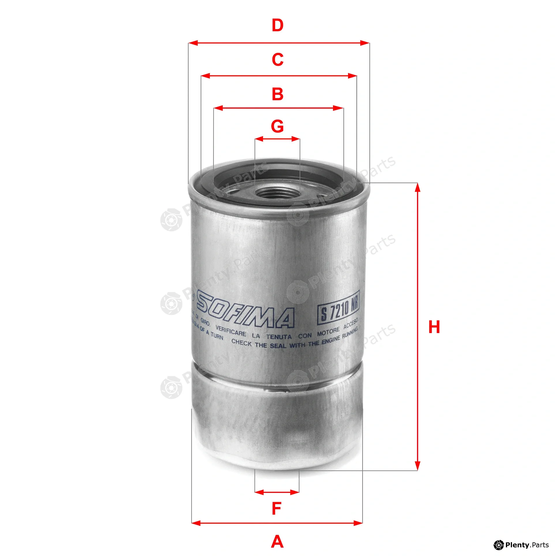 Sofima S7210NR — Fuel Filter