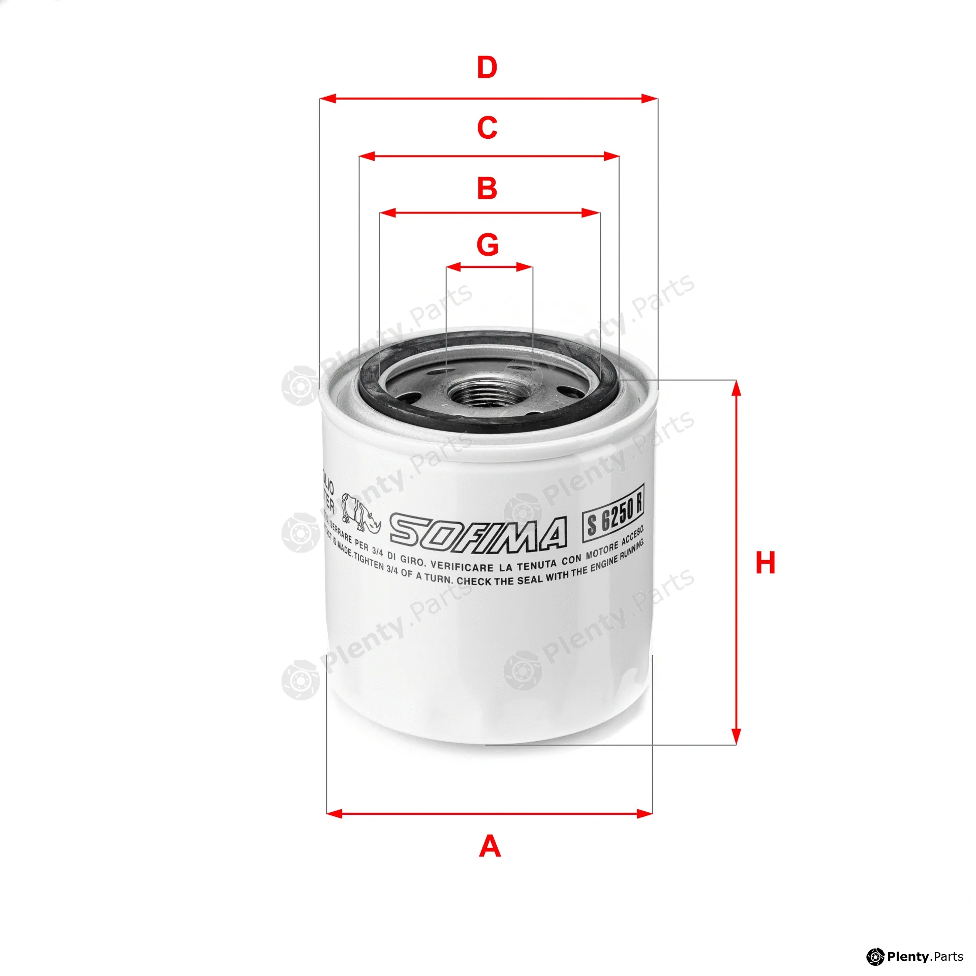 Sofima S6250R — Oil Filter