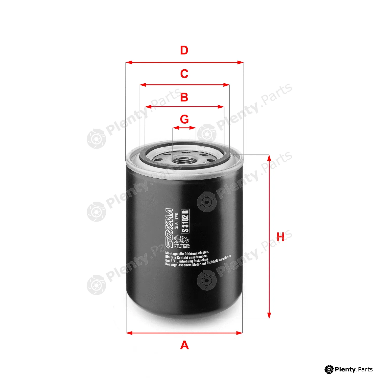 Sofima S3102R — Oil Filter