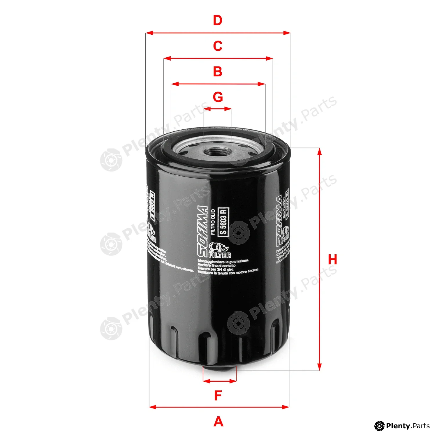 Sofima S5603R — Oil Filter