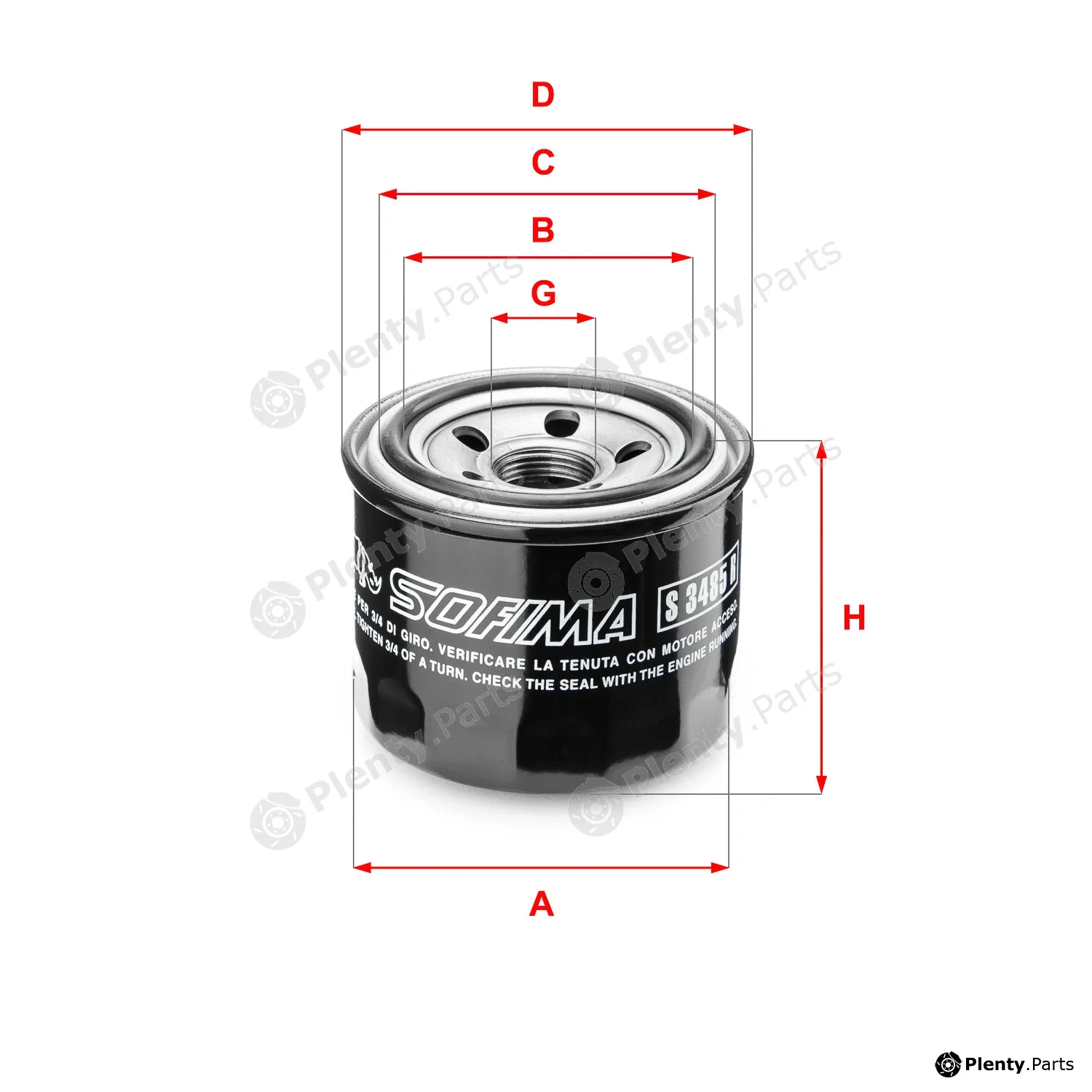 Sofima S3485R — Oil Filter