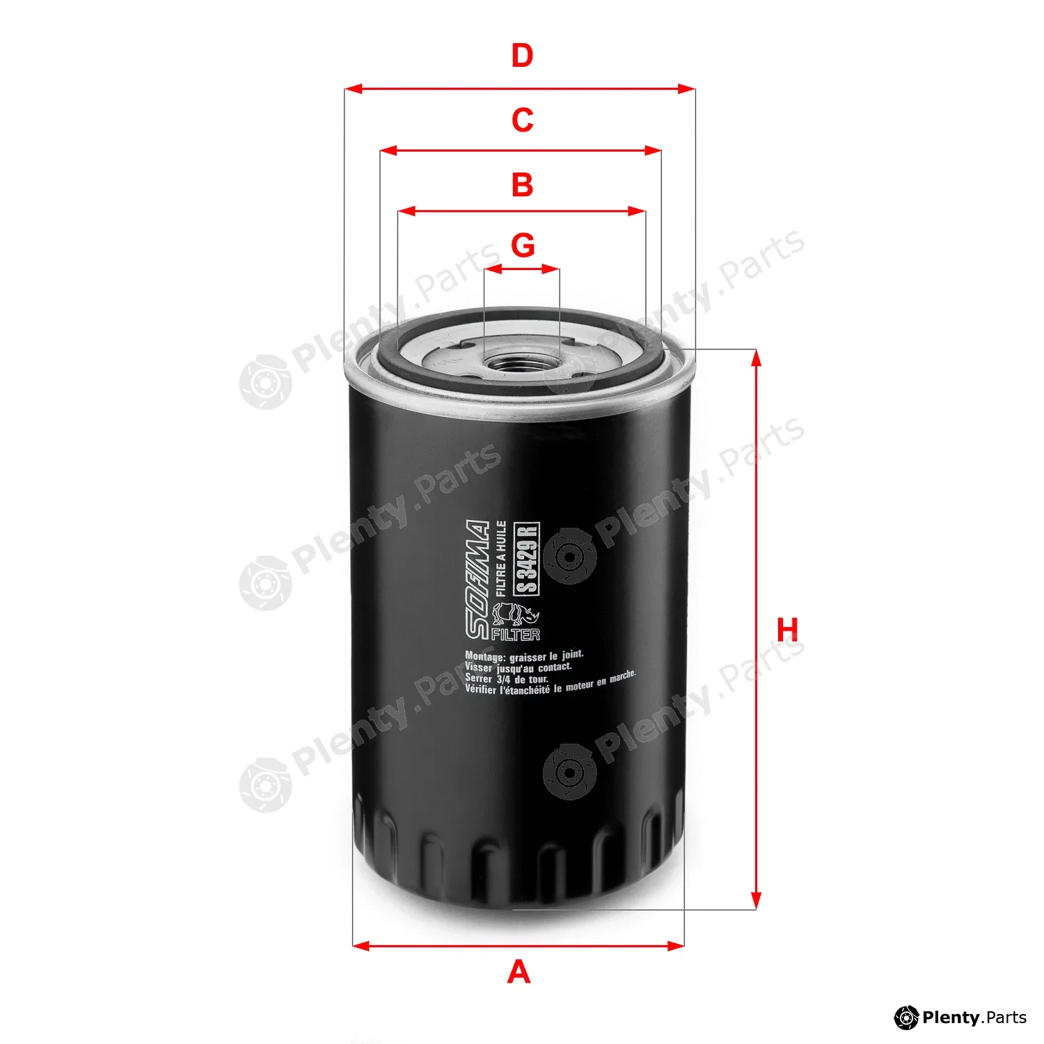 Sofima S3429R — Oil Filter