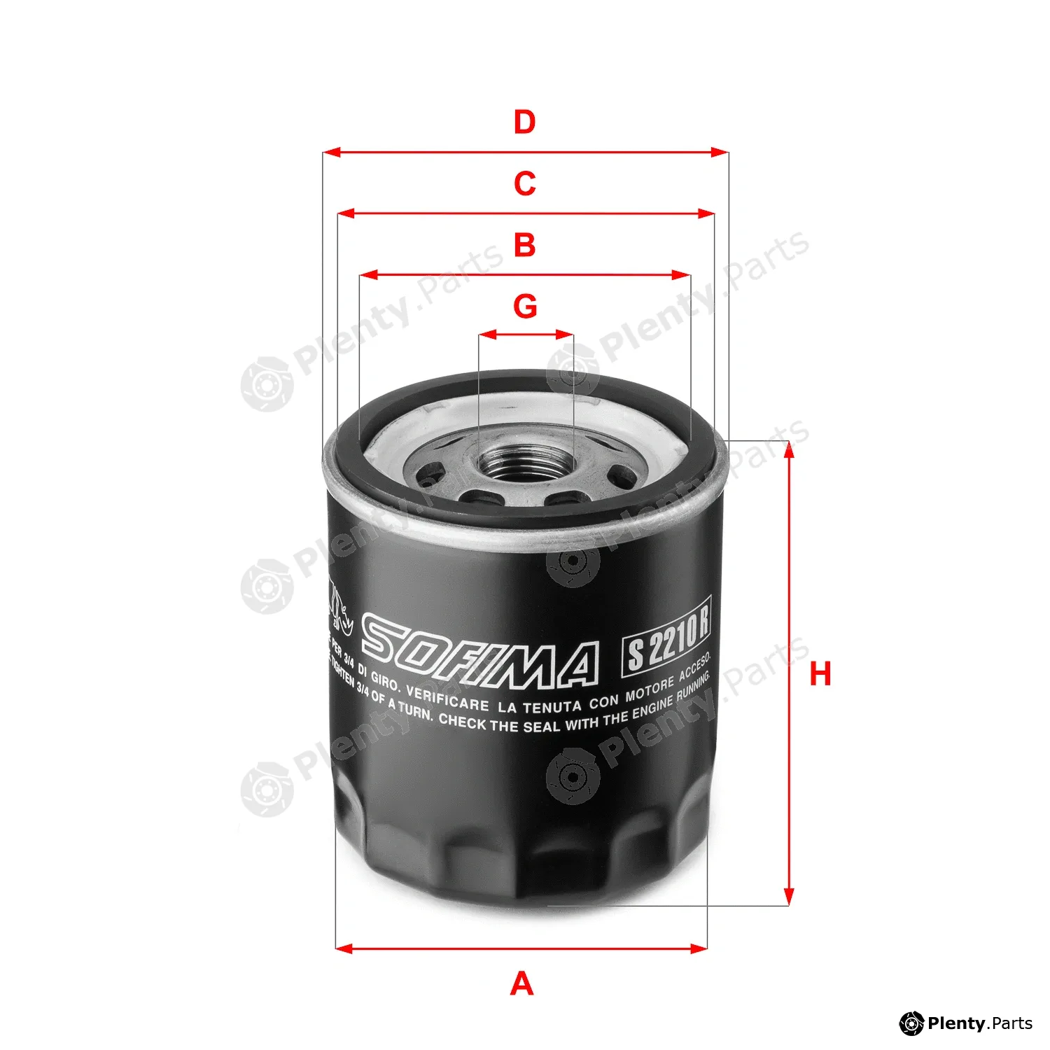 Sofima S2210R — Oil Filter