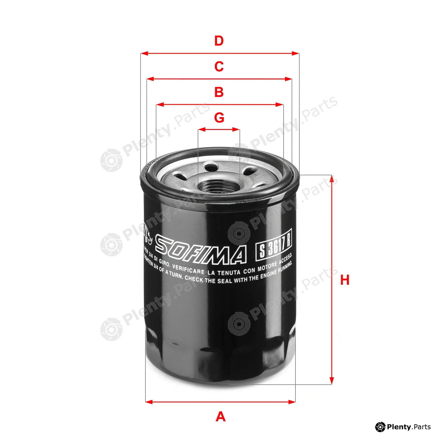 Sofima S3617R — Oil Filter