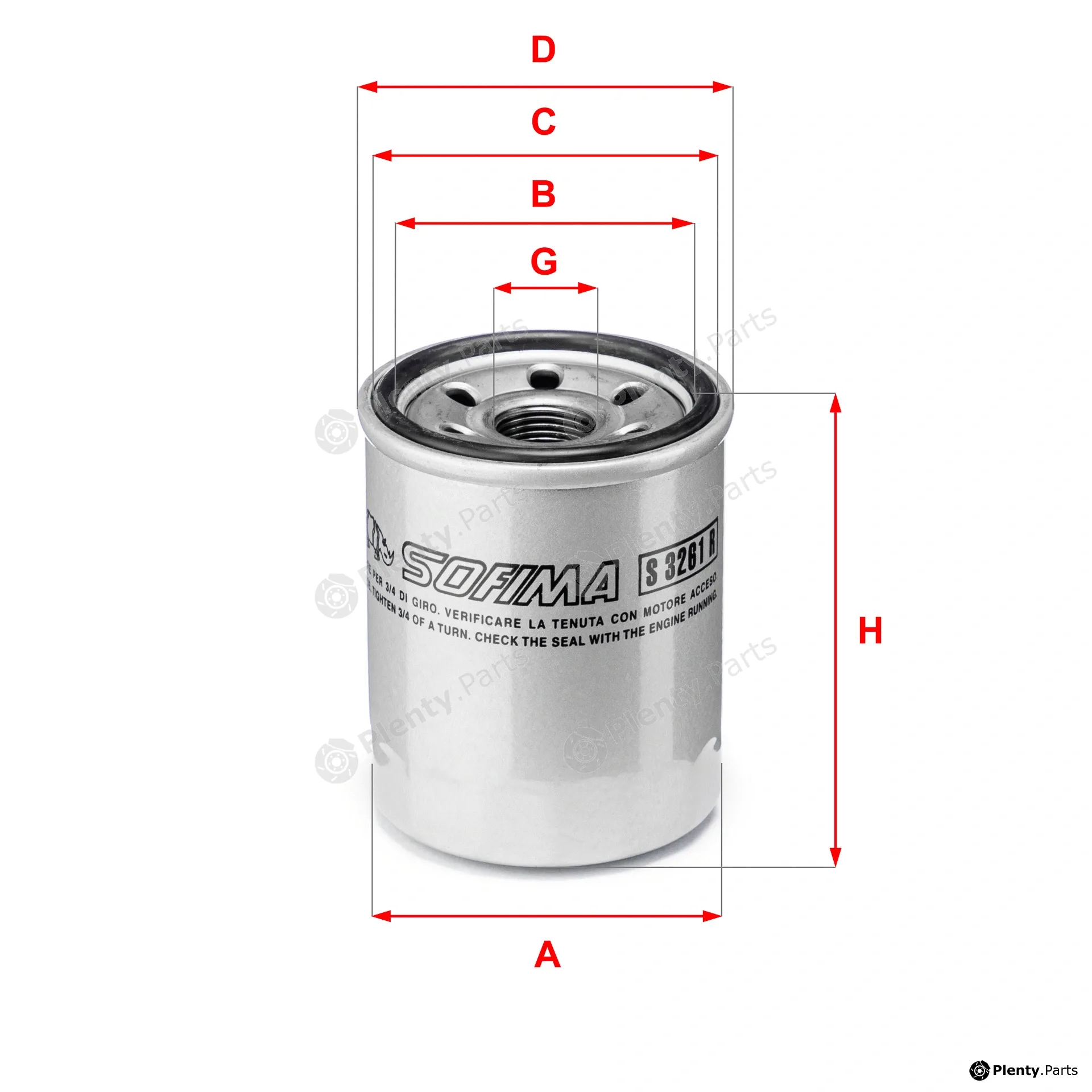 Sofima S3261R — Oil Filter