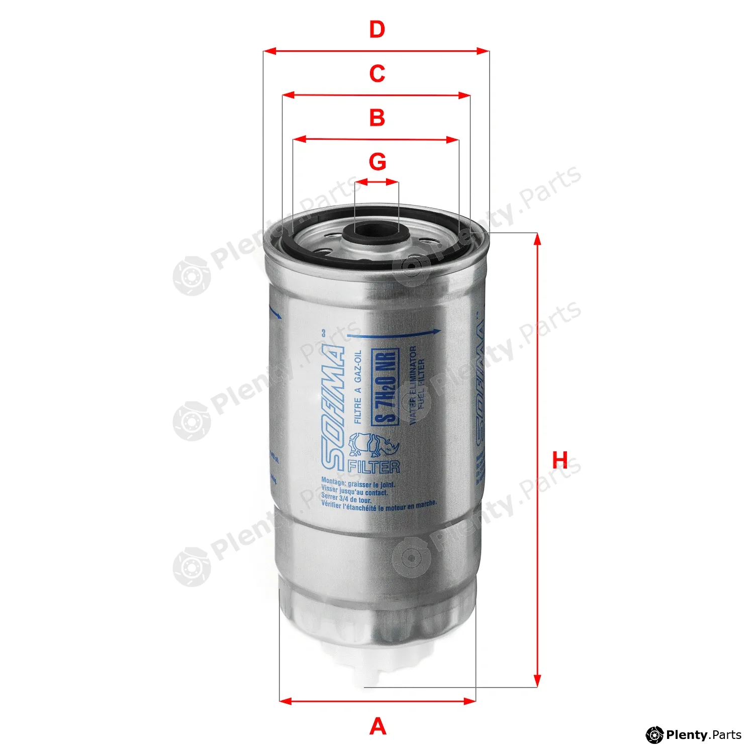 Sofima S7H2ONR — Fuel Filter