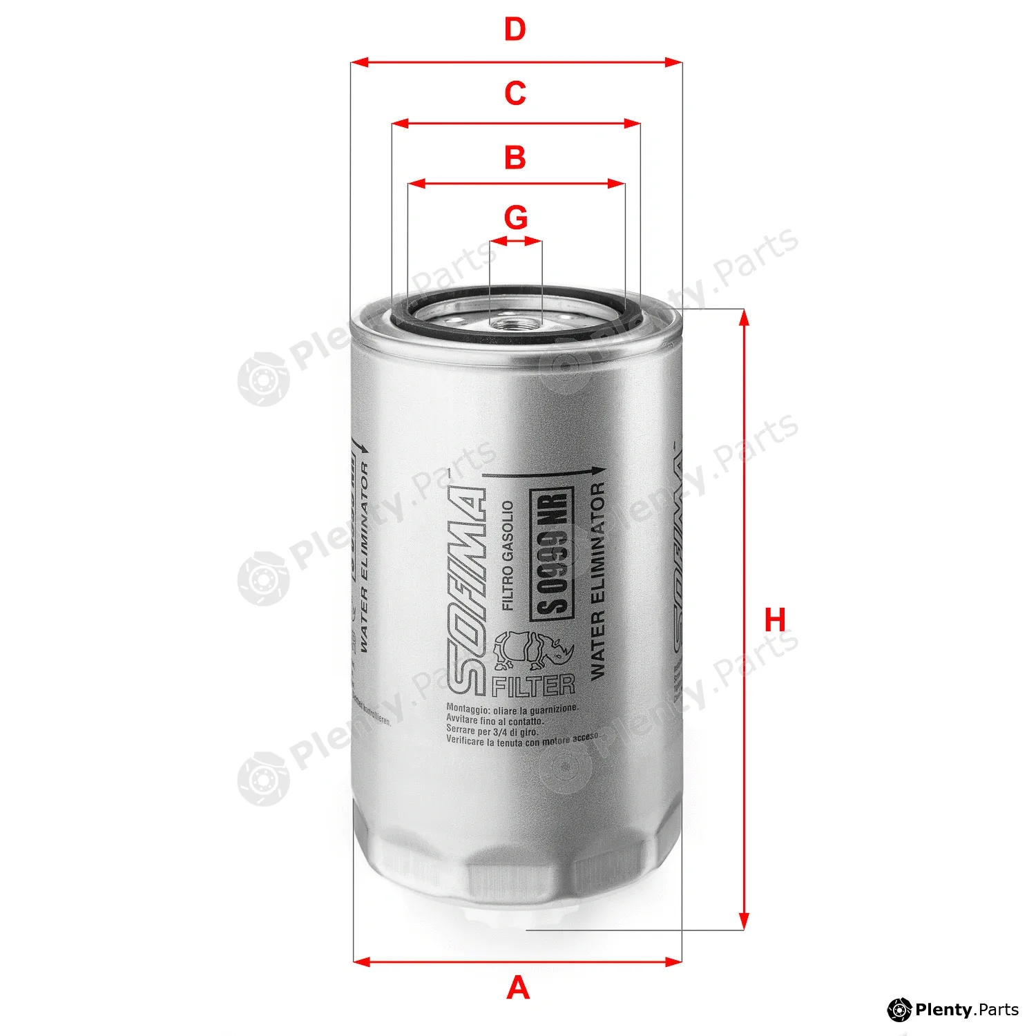 Sofima S0999NR — Fuel Filter