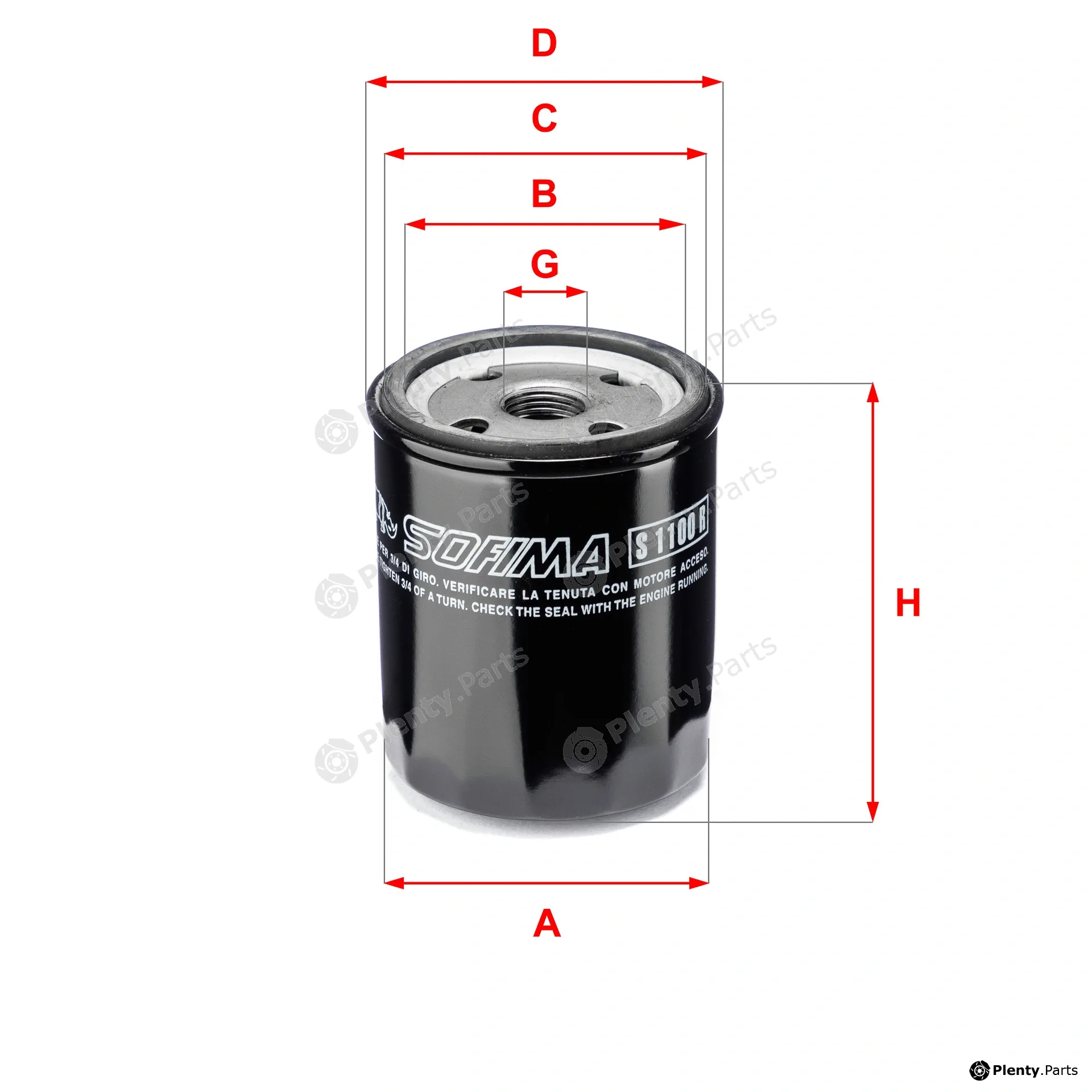 Sofima S1100R — Oil Filter