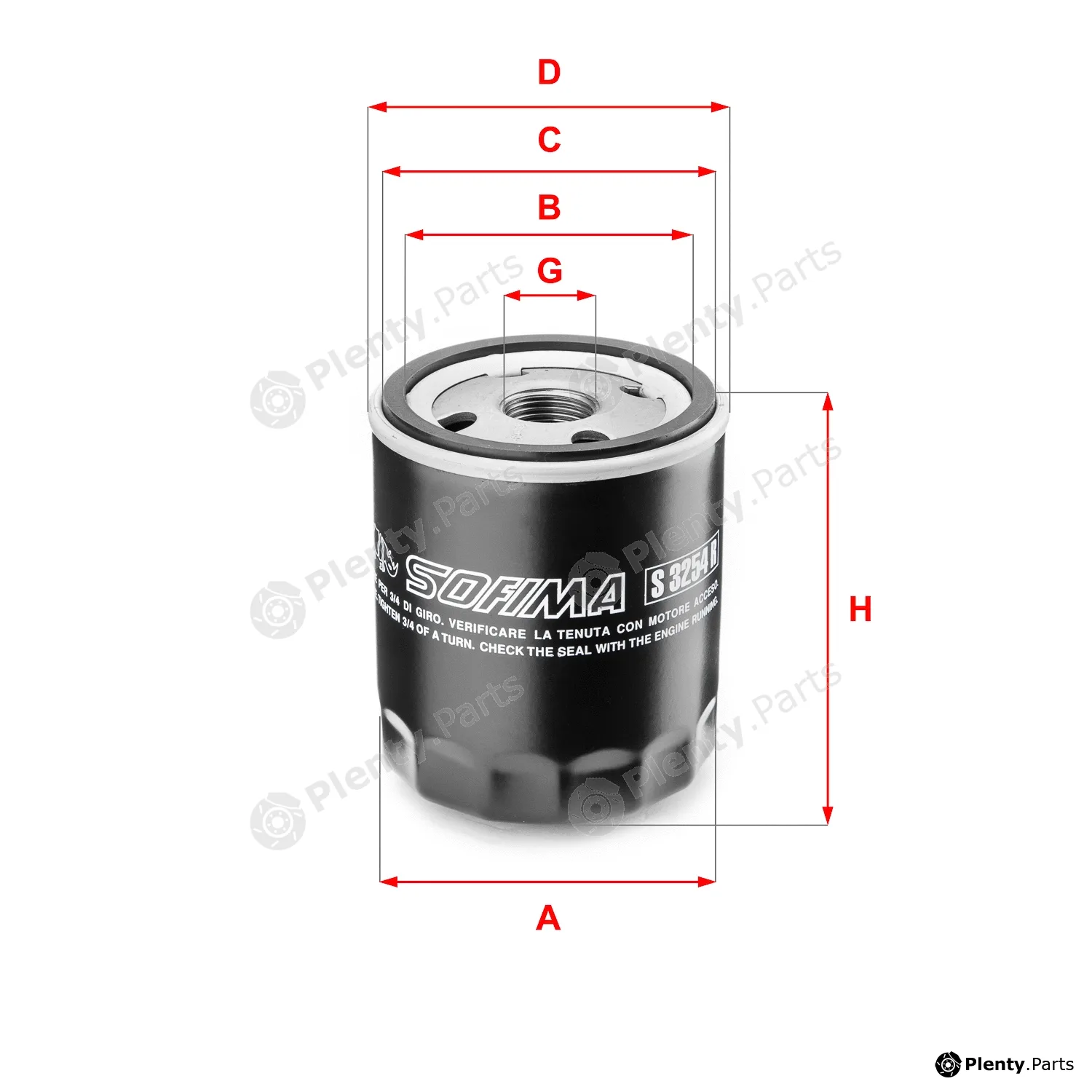 Sofima S3254R — Oil Filter