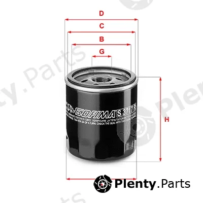 Sofima S3717R — Oil Filter
