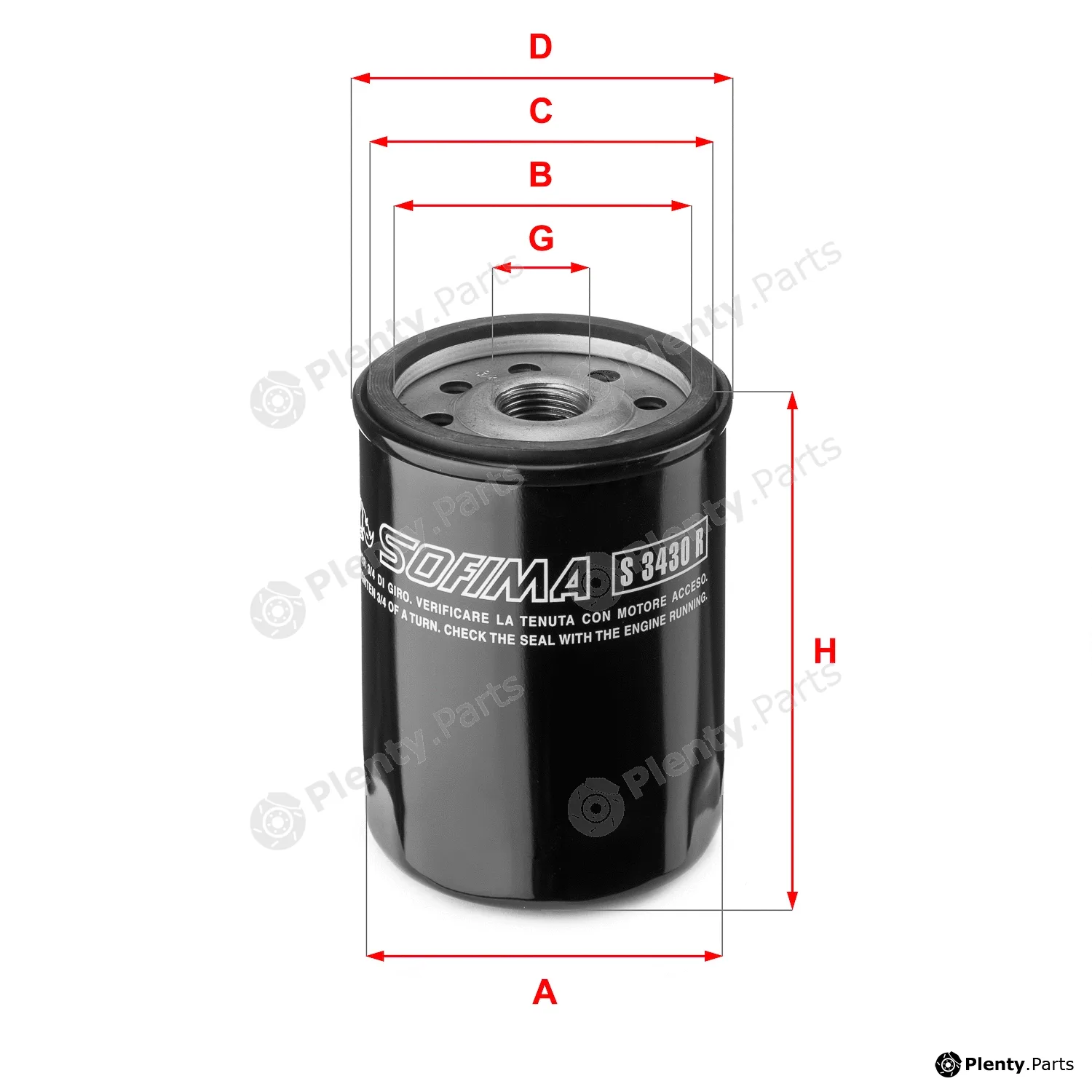 Sofima S3430R — Oil Filter