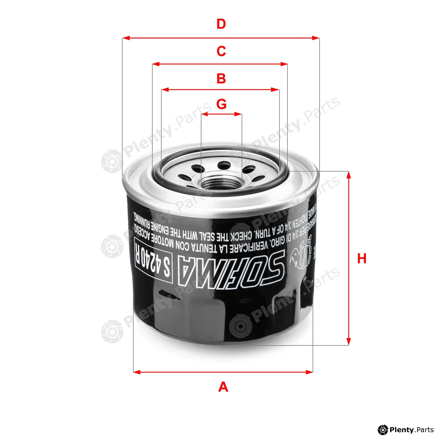 Sofima S4240R — Oil Filter