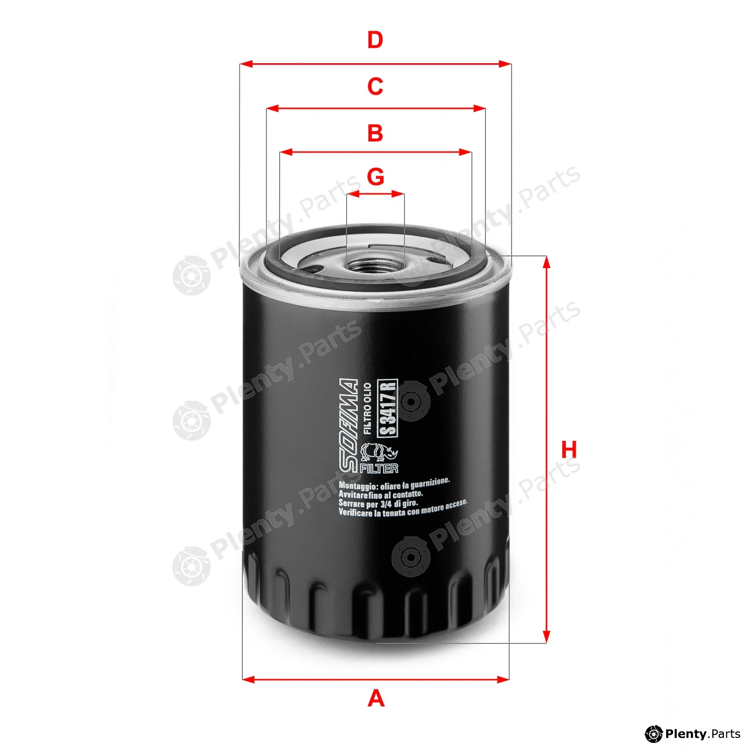 Sofima S3417R — Oil Filter