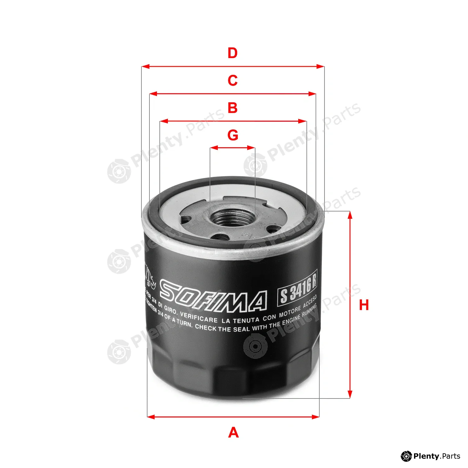 Sofima S3416R — Oil Filter