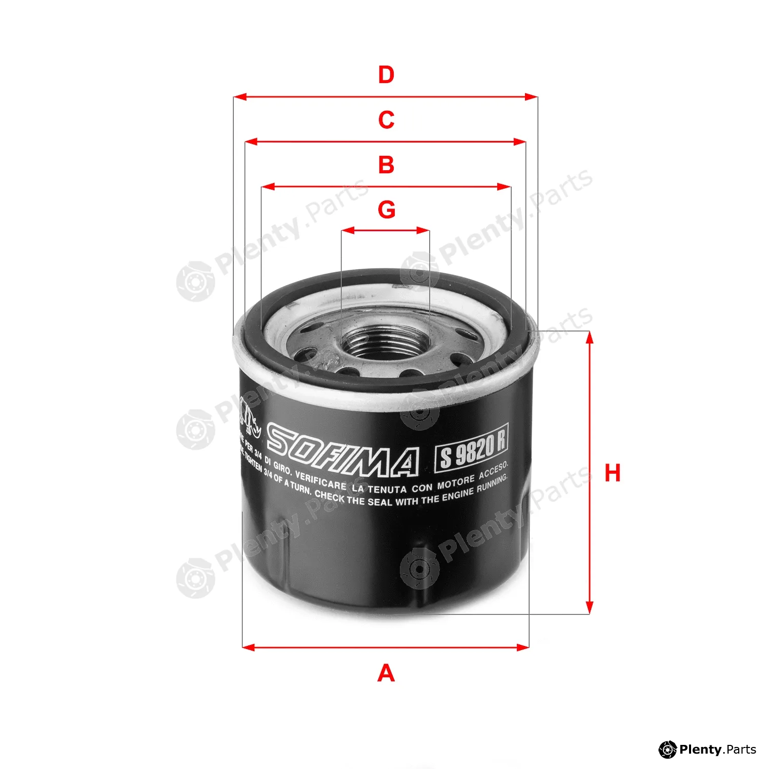 Sofima S9820R — Oil Filter
