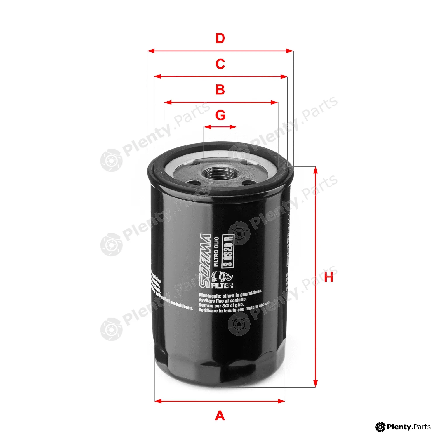 Sofima S0320R — Oil Filter