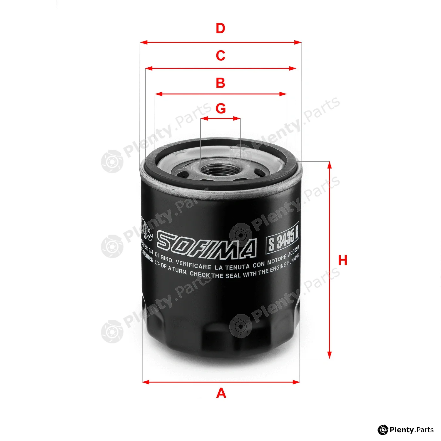Sofima S3435R — Oil Filter