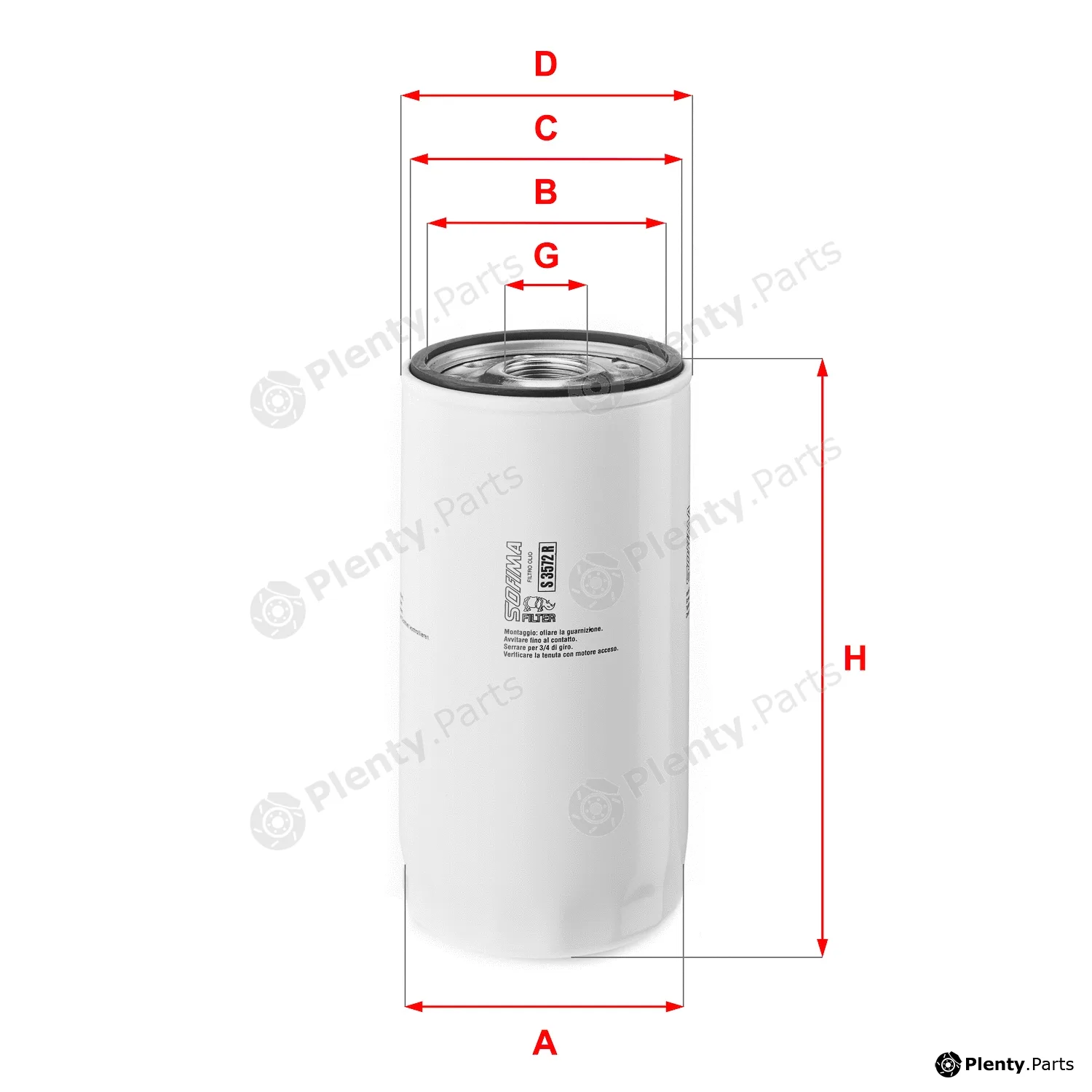 Sofima S3572R — Oil Filter