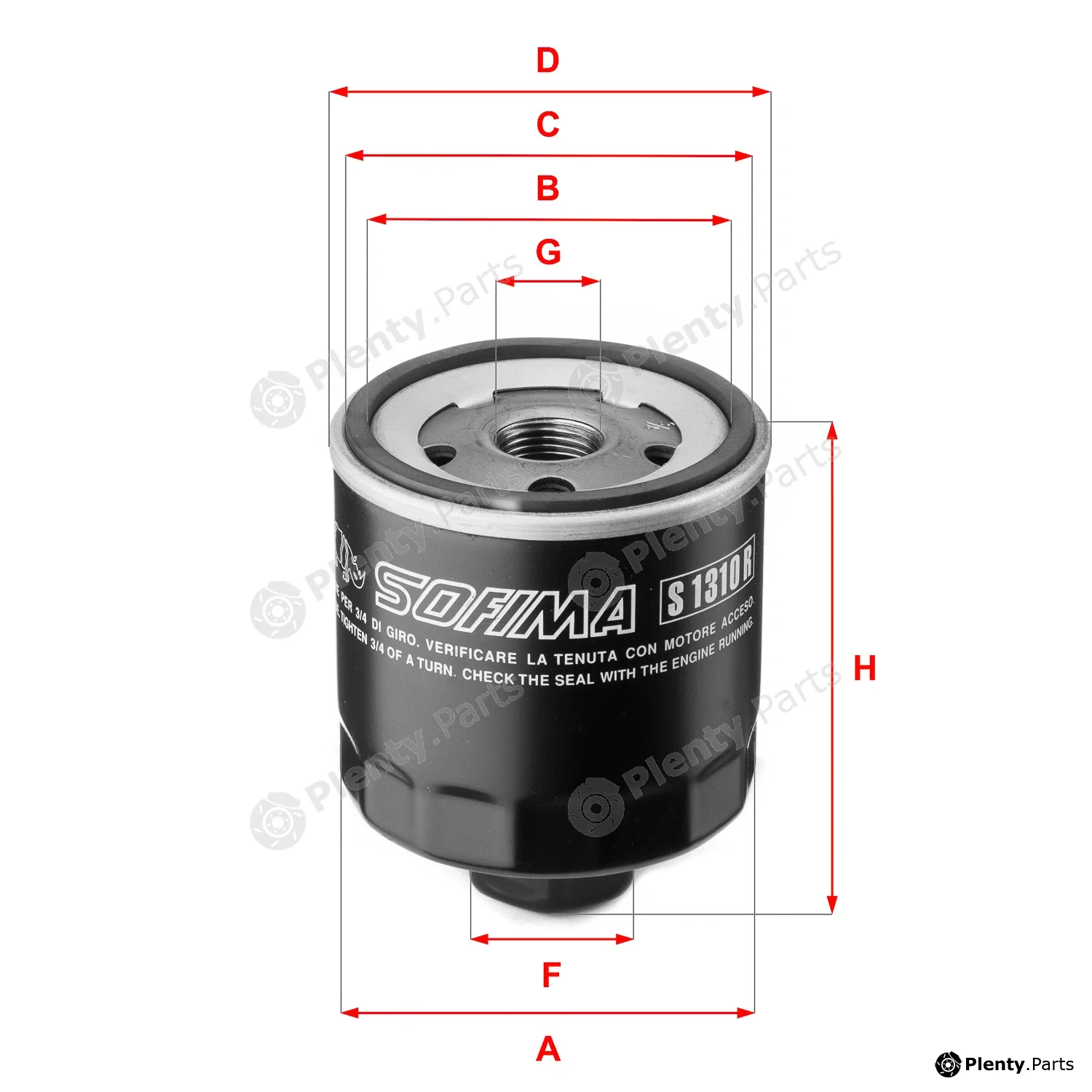 Sofima S1310R — Oil Filter