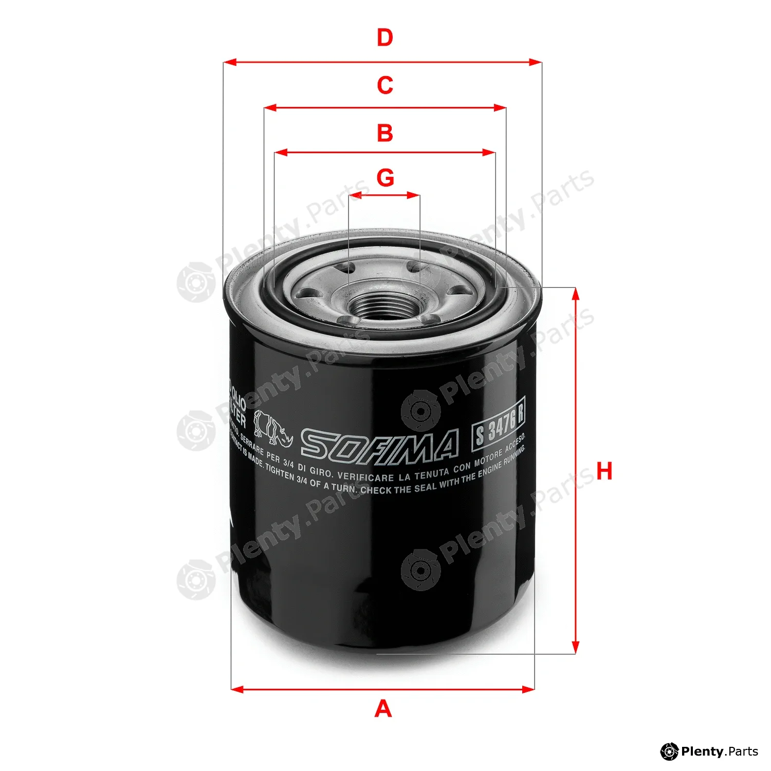 Sofima S3476R — Oil Filter
