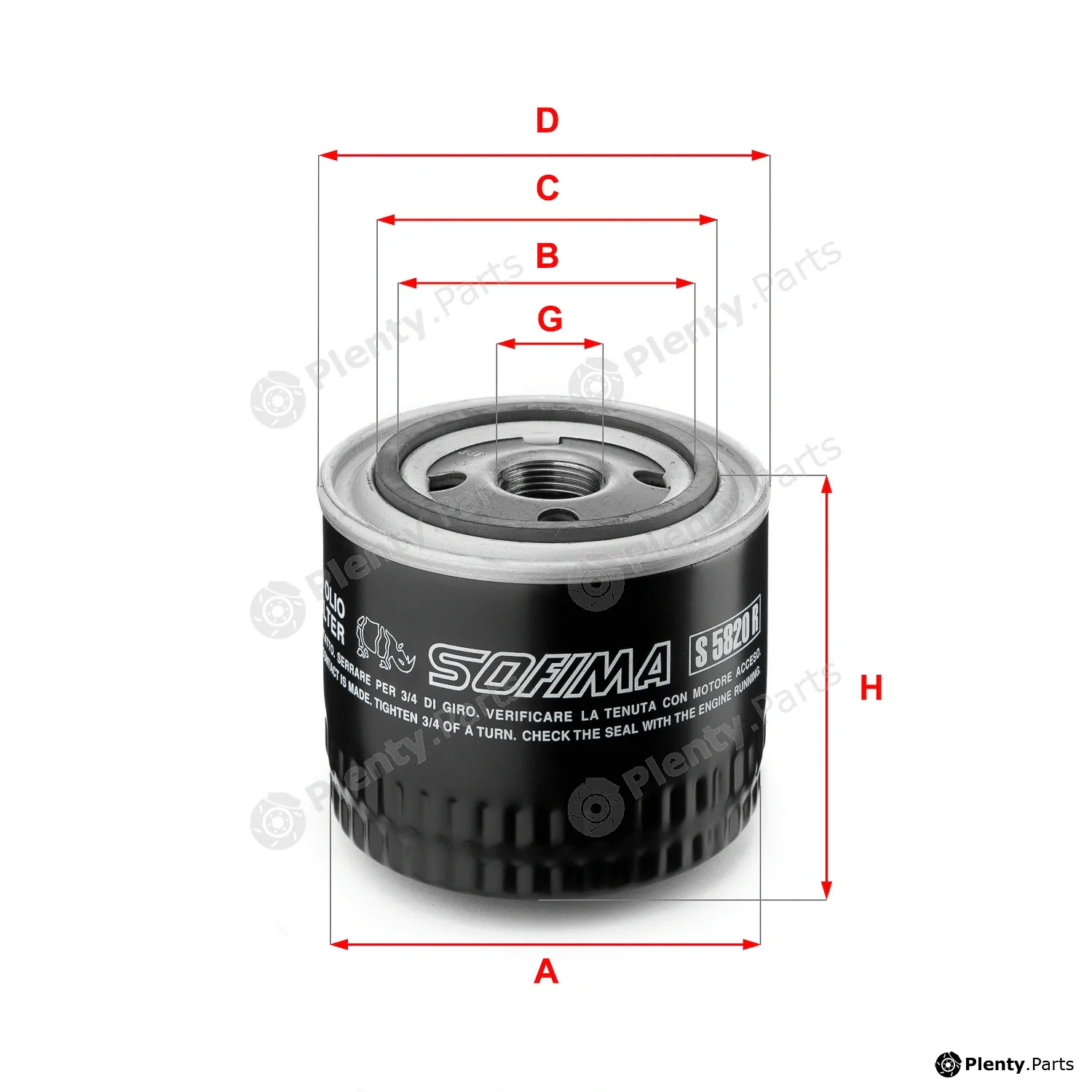 Sofima S5820R — Oil Filter