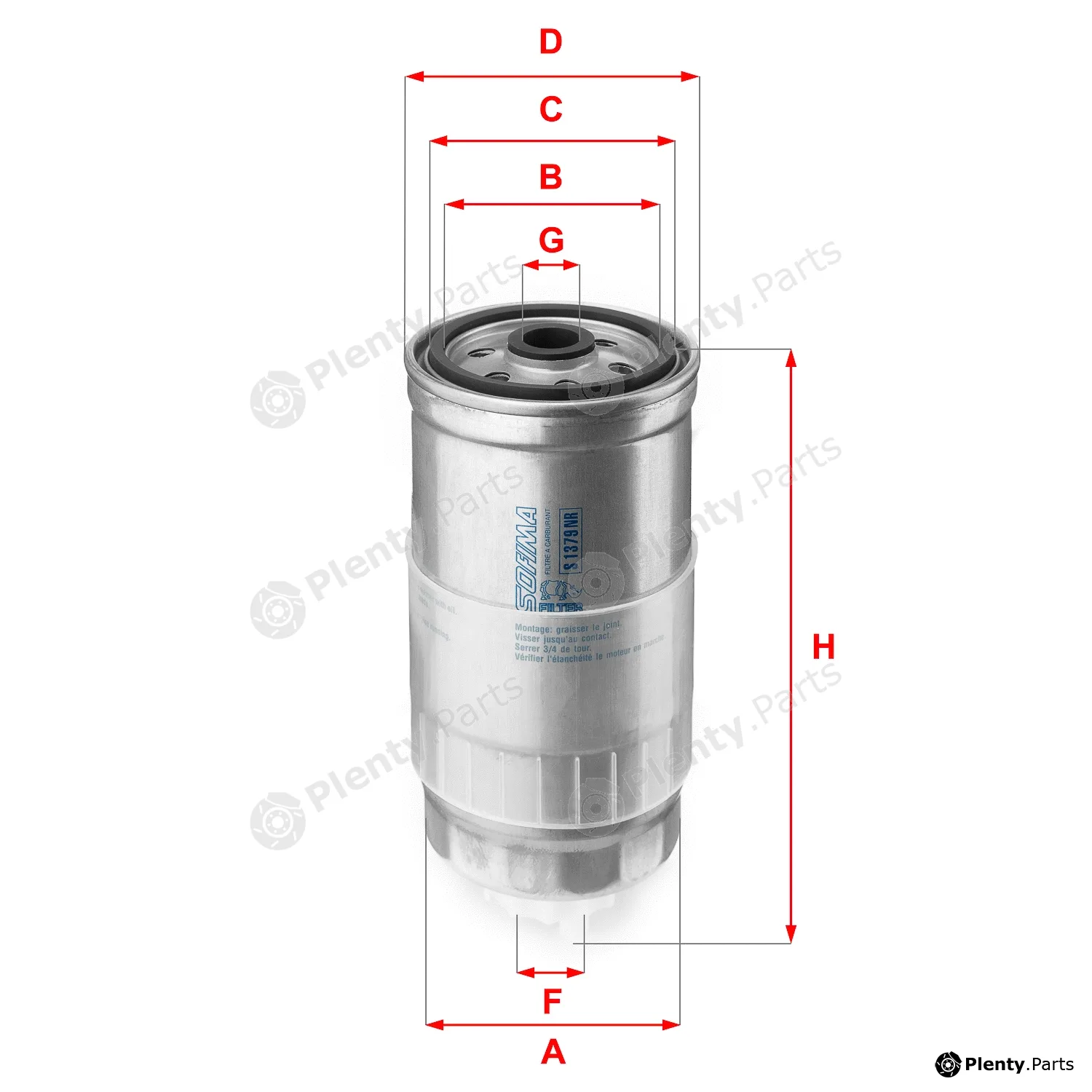 Sofima S1379NR — Fuel Filter