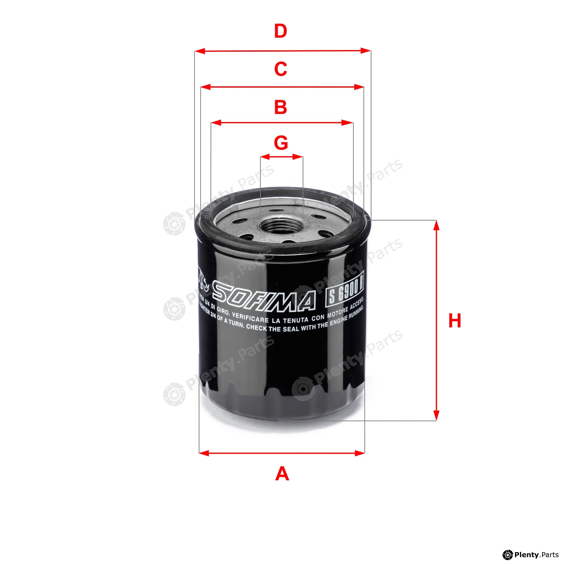 Sofima S6900R — Oil Filter