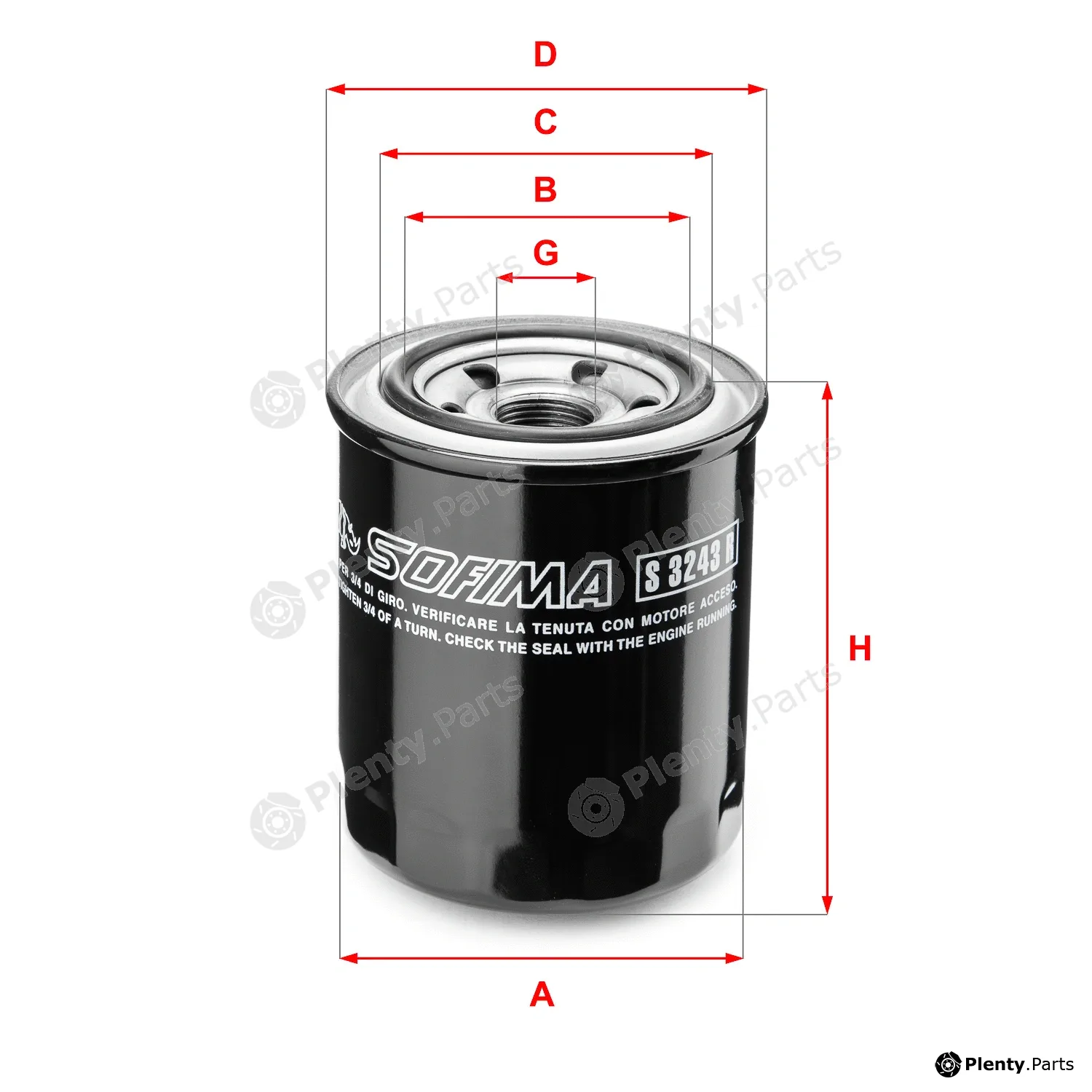 Sofima S3243R — Oil Filter