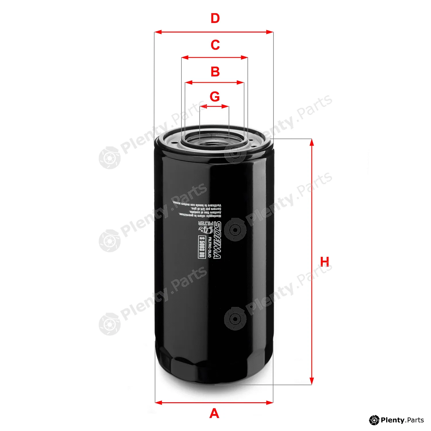 Sofima S5003DR — Oil Filter