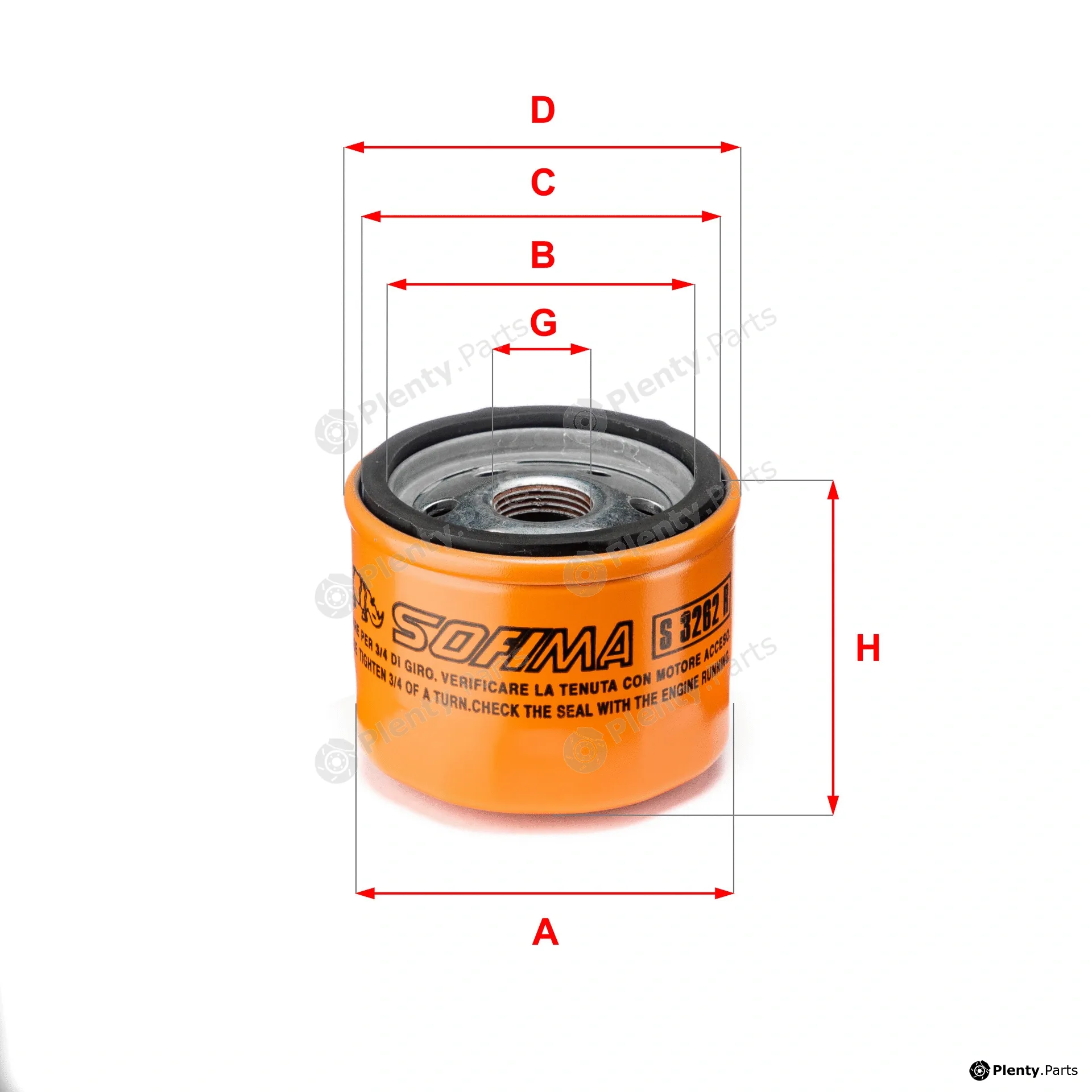 Sofima S3262R — Oil Filter