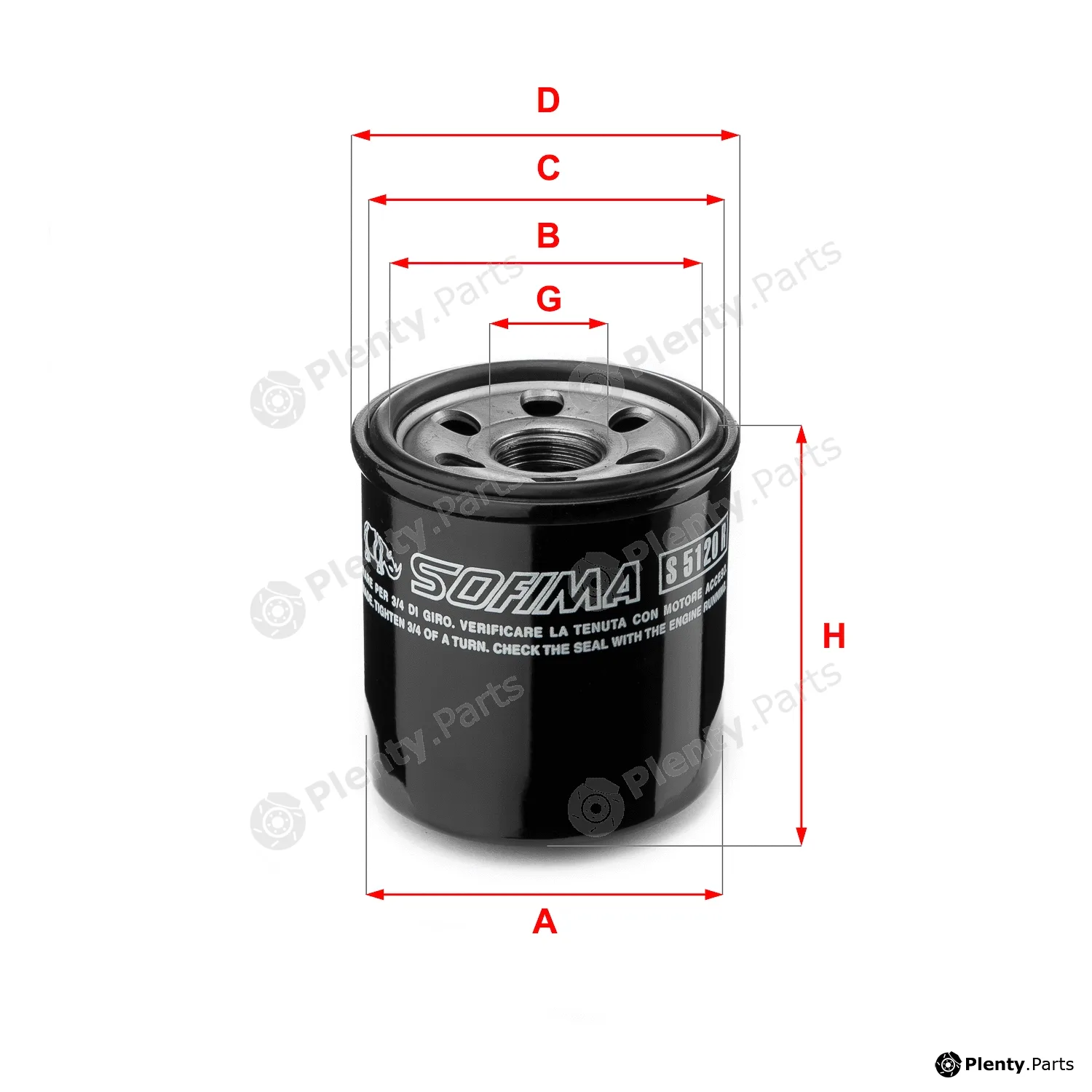 Sofima S5120R — Oil Filter