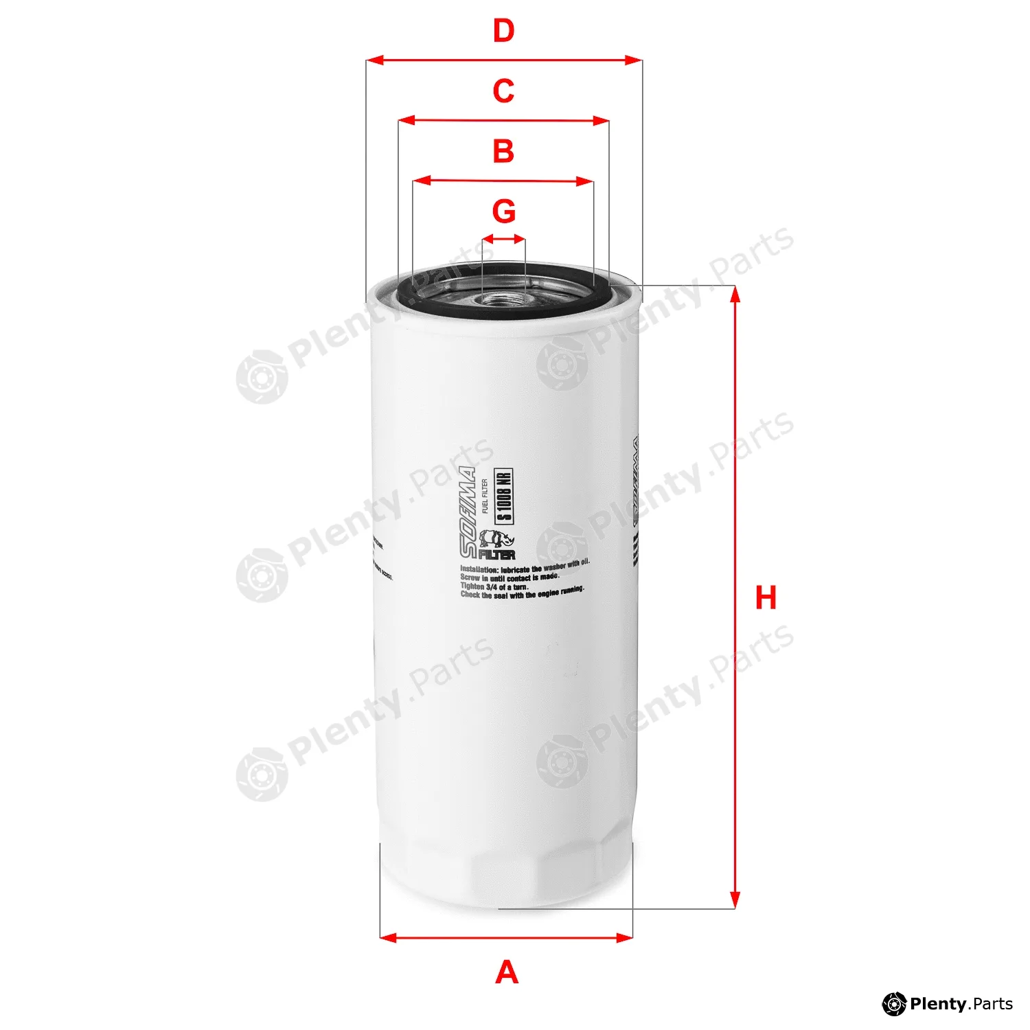 Sofima S1008NR — Fuel Filter