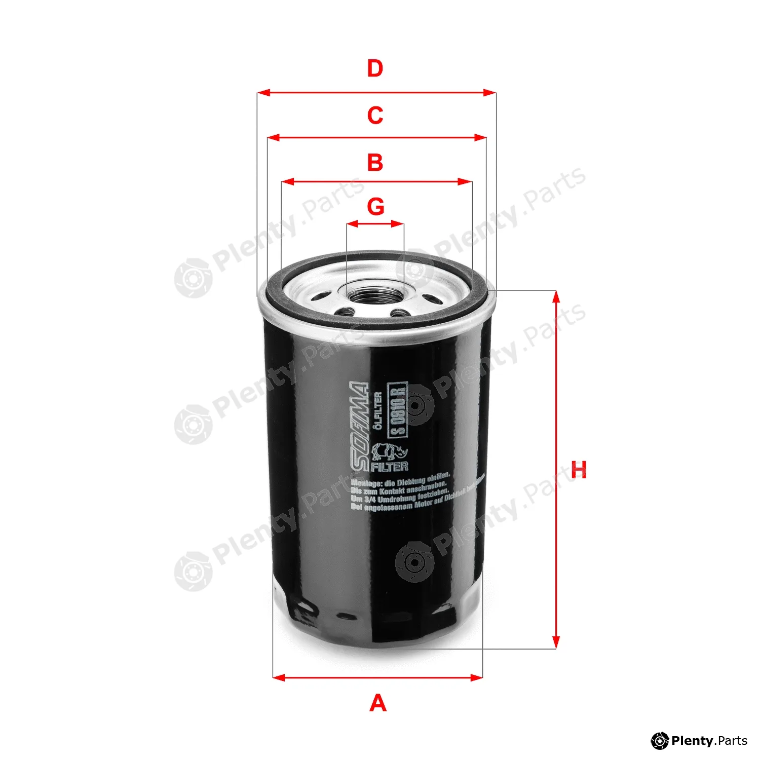 Sofima S0910R — Oil Filter