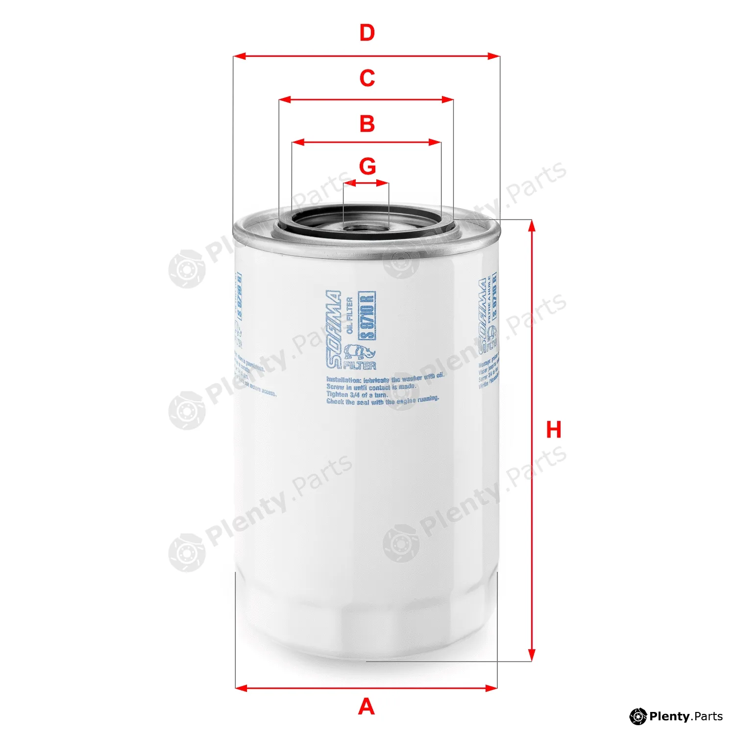 Sofima S9710R — Oil Filter