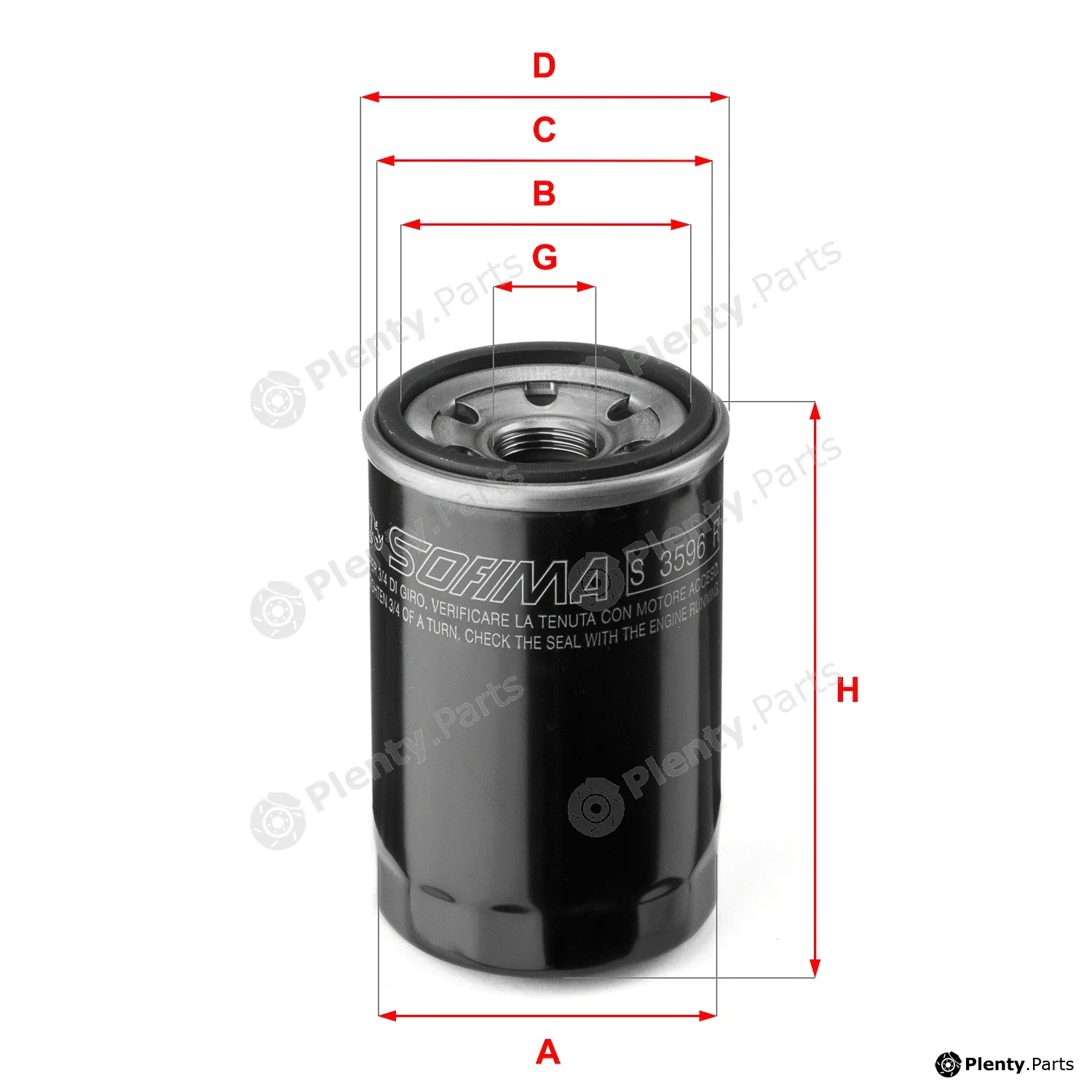 Sofima S3596R — Oil Filter