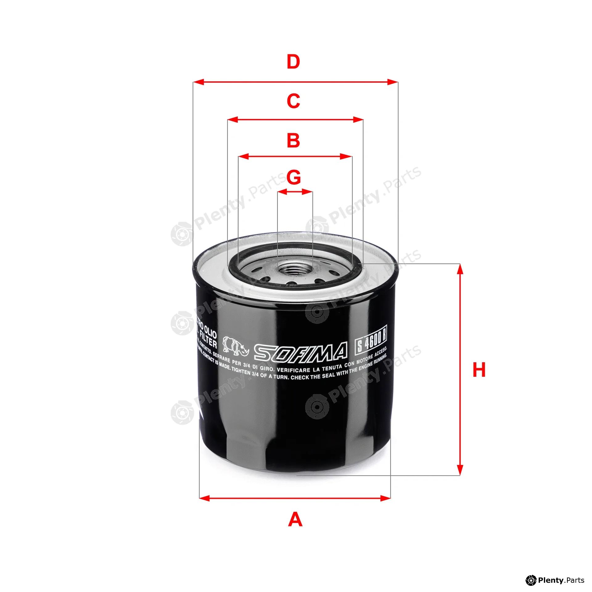 Sofima S4600R — Oil Filter