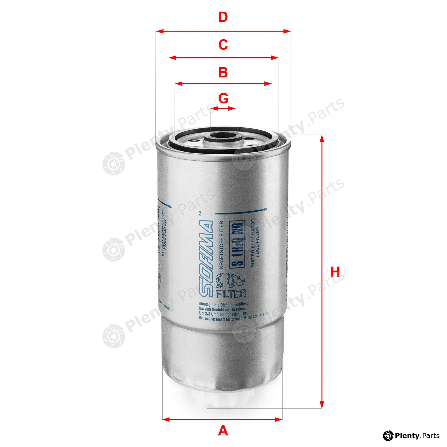 Sofima S1H2ONR — Fuel Filter
