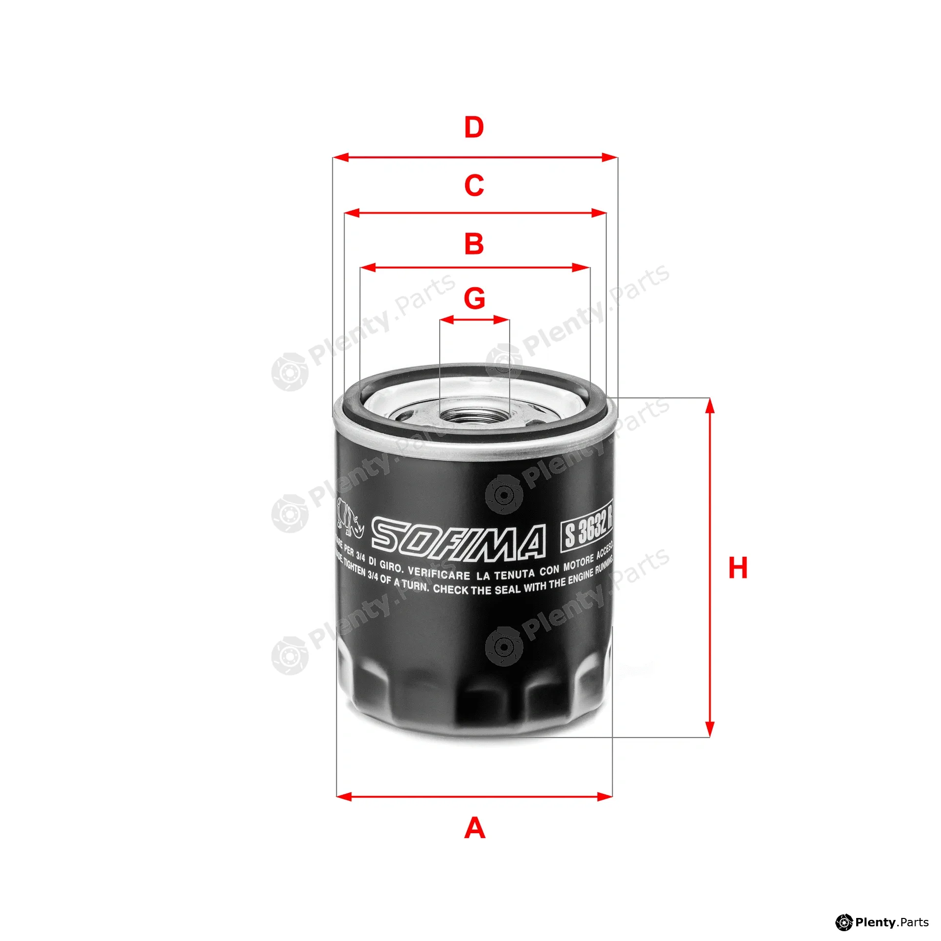 Sofima S3632R — Oil Filter