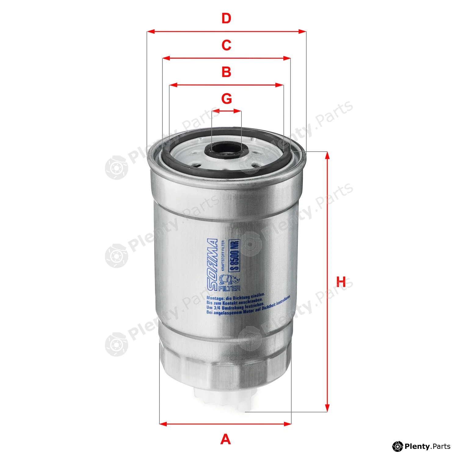Sofima S8500NR — Fuel Filter