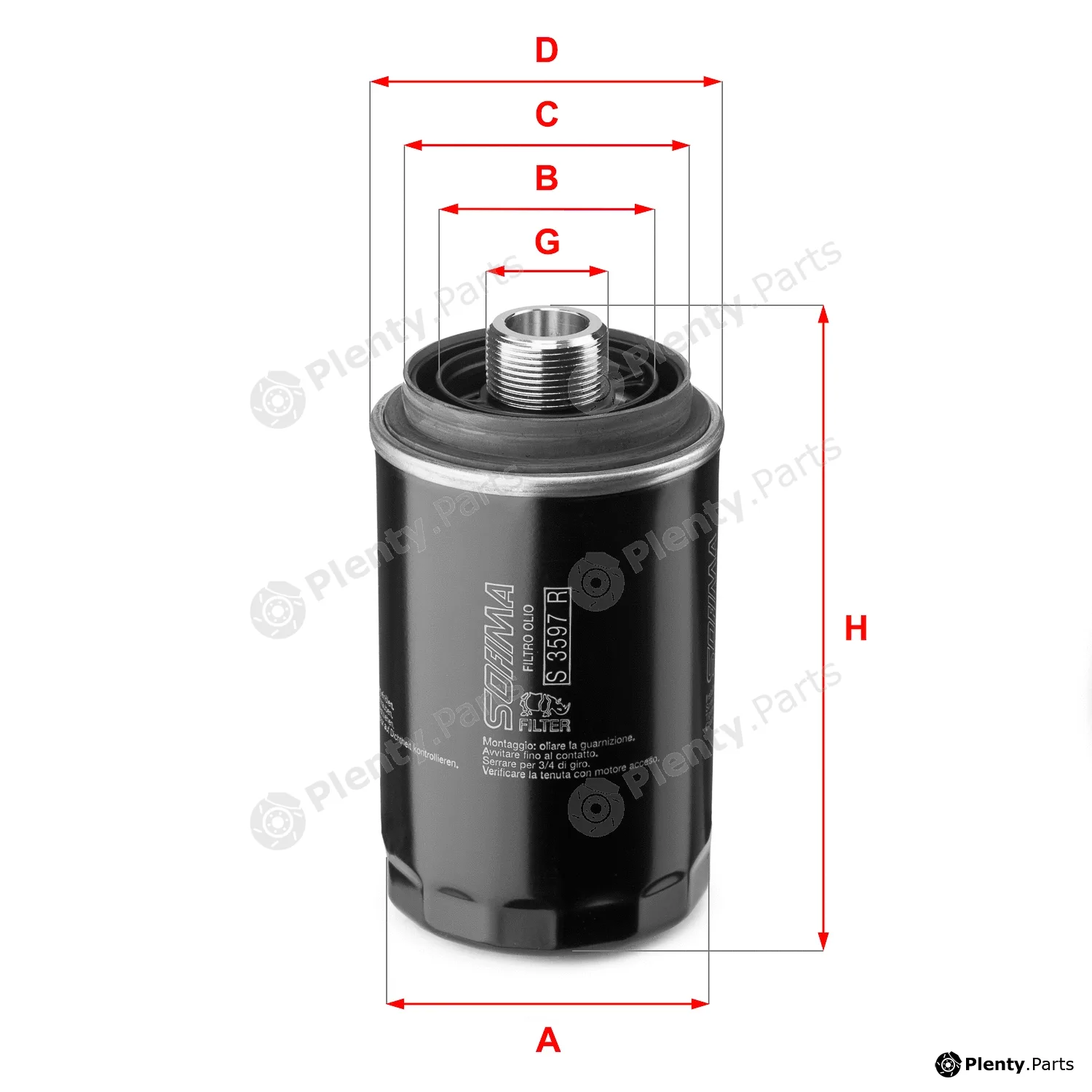 Sofima S3597R — Oil Filter
