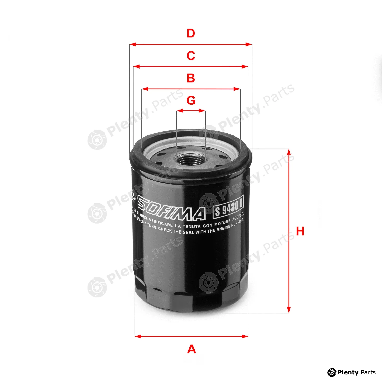 Sofima S9430R — Oil Filter