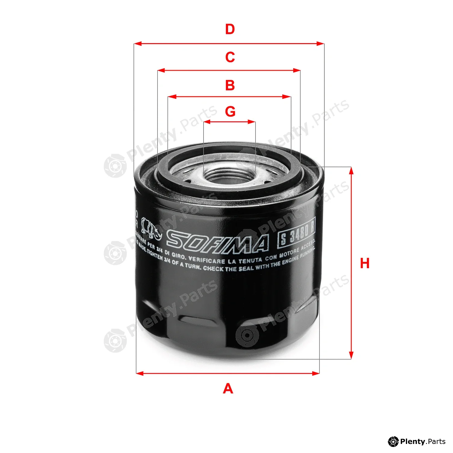 Sofima S3480R — Oil Filter