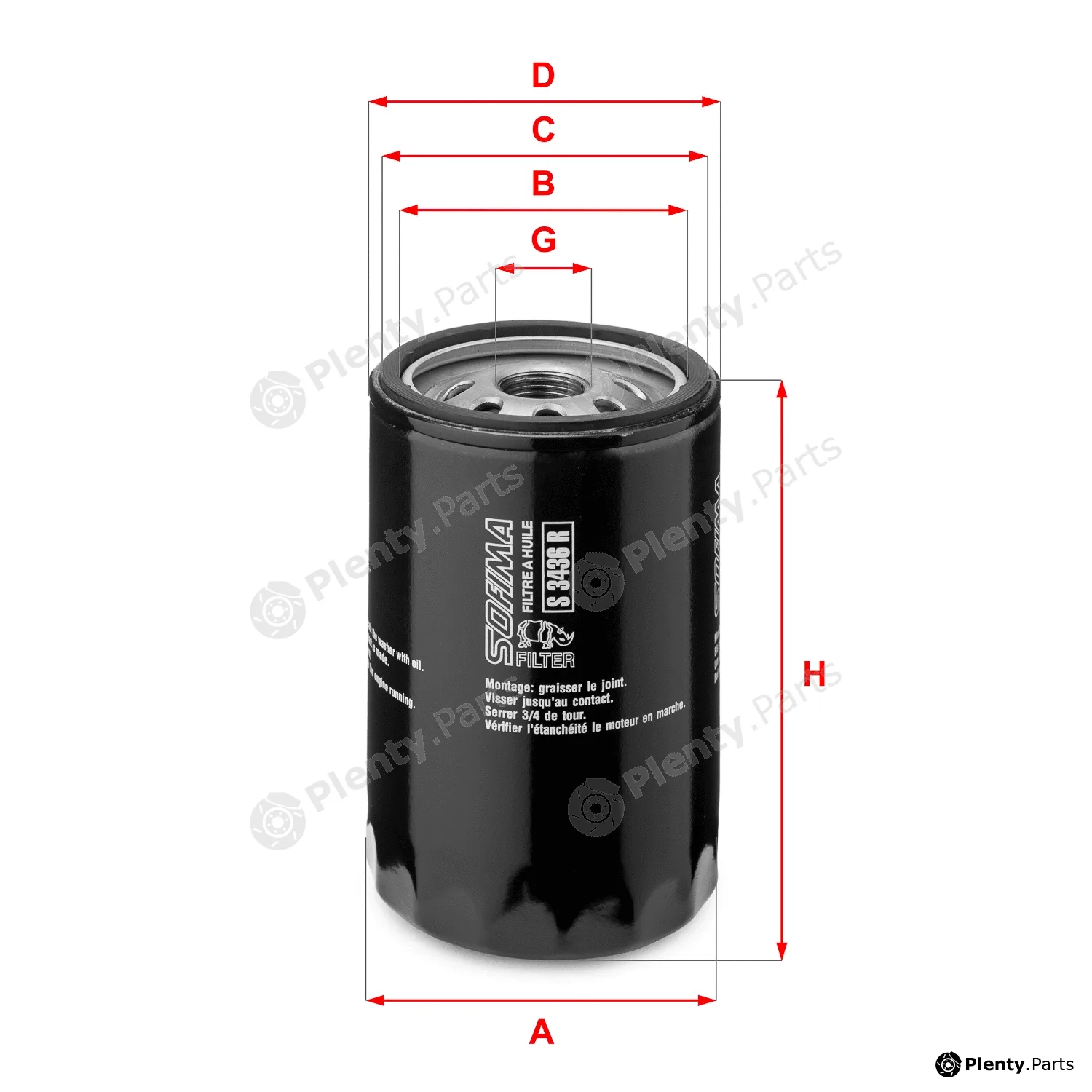 Sofima S3436R — Oil Filter