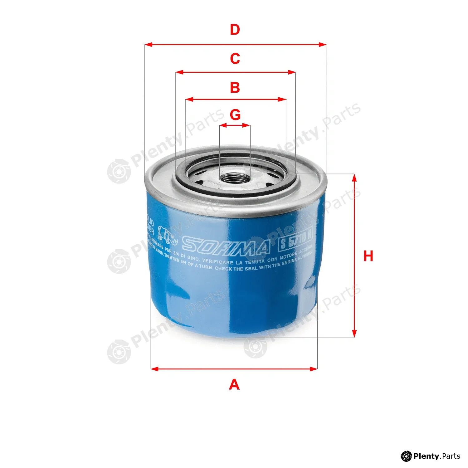 Sofima S5710R — Oil Filter
