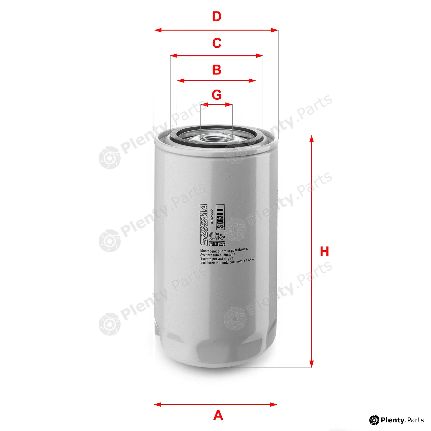Sofima S0620R — Oil Filter