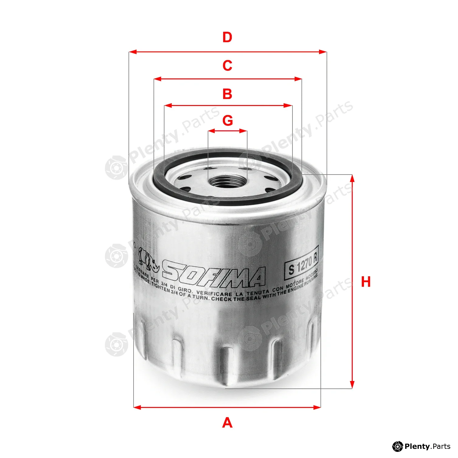 Sofima S1270R — Oil Filter