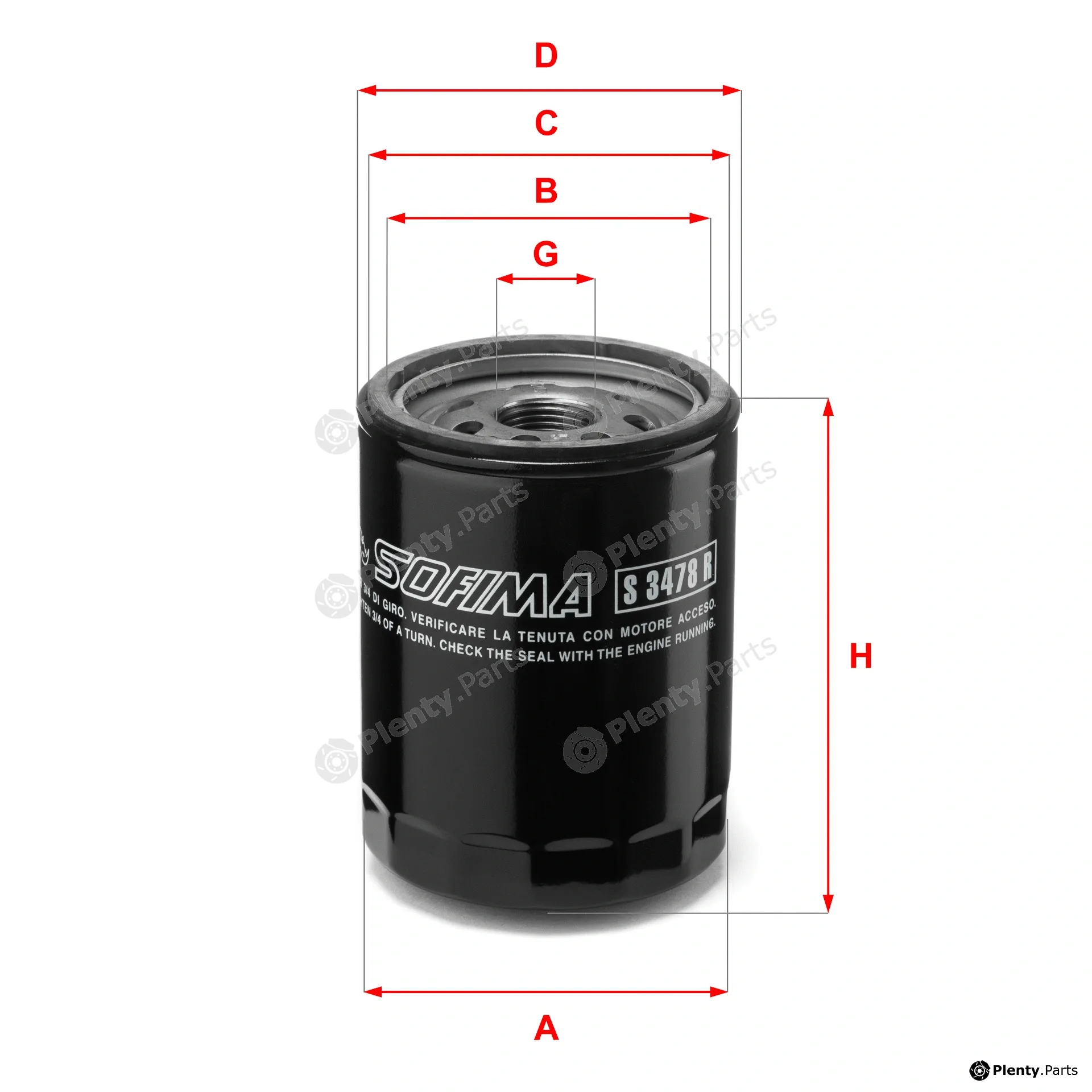 Sofima S3478R — Oil Filter