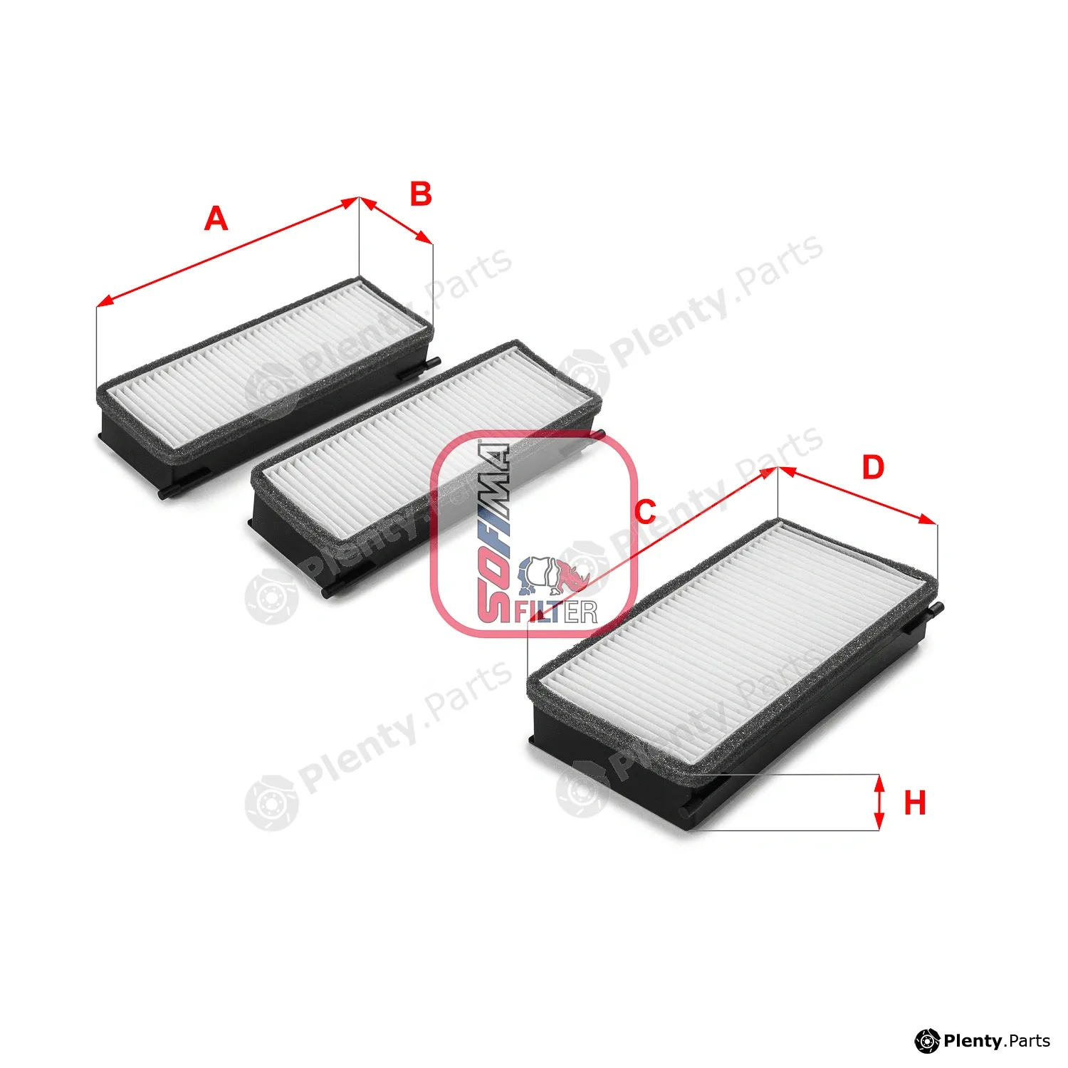 Sofima S3070C — Filter, cabin air
