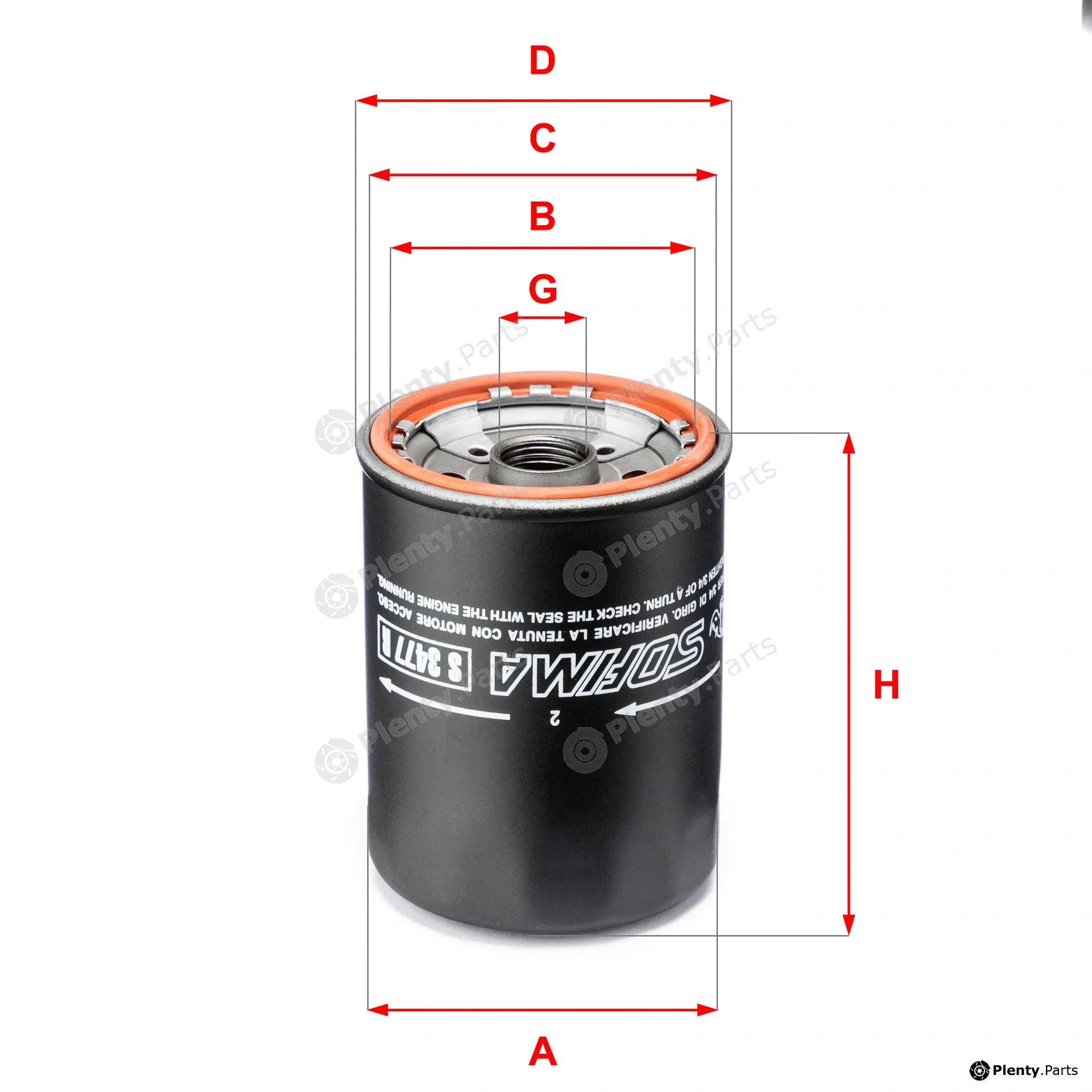 Sofima S3477R — Oil Filter